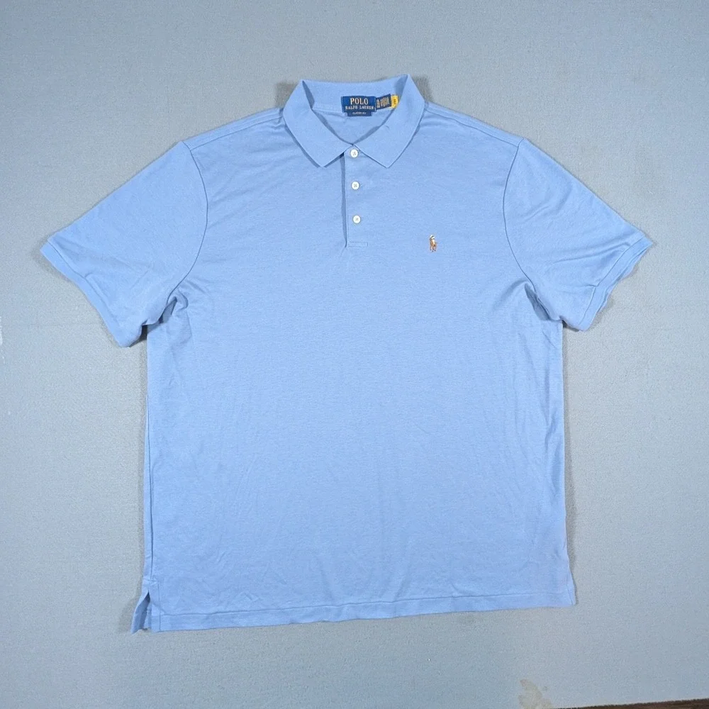 Polo Ralph Lauren Polo Shirt Mens XL Classic Fit Short Sleeve Flesh Pony